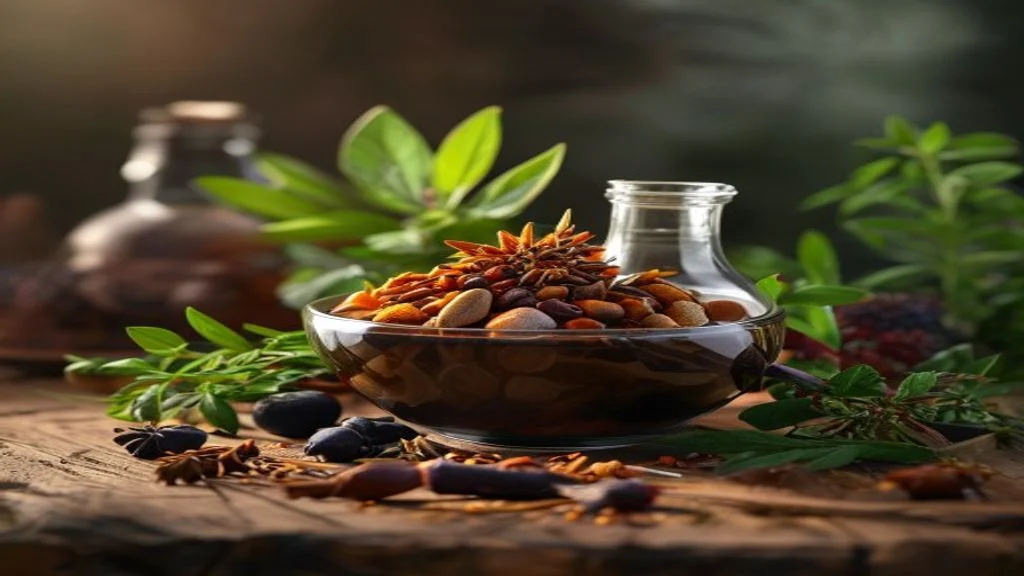 Berbagai herbal alami seperti jahe, peppermint, dan kunyit membantu meredakan asam lambung.