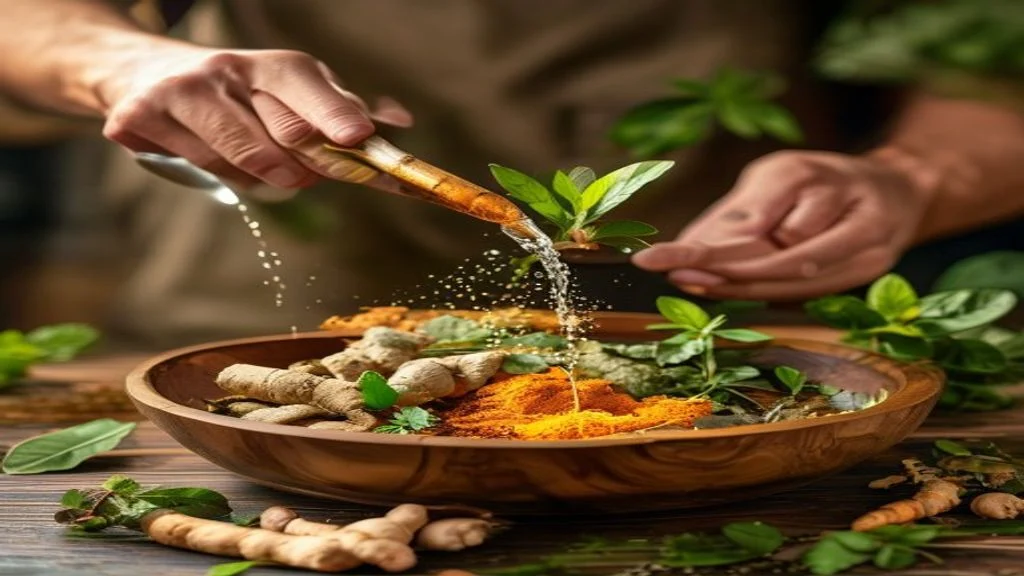 Herbal alami membantu meredakan asam lambung, pilihan sehat untuk pencernaan nyaman.