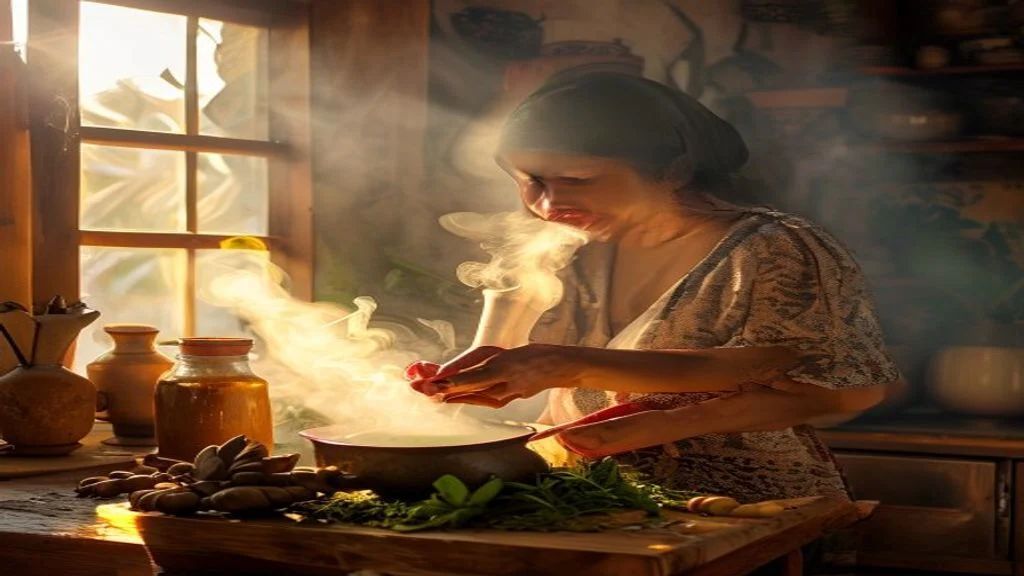 Ramuan herbal untuk flu dengan jahe, madu, dan lemon, meningkatkan imun dan meredakan gejala.