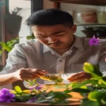 Tanaman herbal alami berdaun hijau segar, menampilkan ragam daun obat yang sering dipakai dalam pengobatan tradisional.